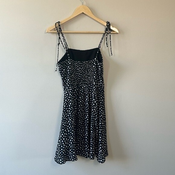 Gianni Bini Black Spotted Leopard Print Mini Dress Size Small - Picture 6 of 6